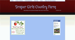 Desktop Screenshot of drapergirlscountryfarm.com